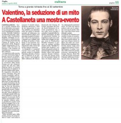 2010-4 Valentino, la seduzione di un Mito - A Castellaneta una mostra-evento